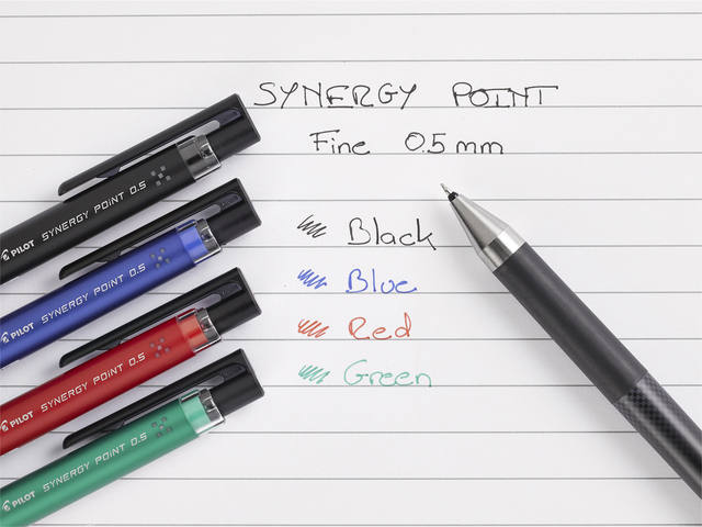 Gelschrijver PILOT Synergy point BLRT-SNP5 F zwart