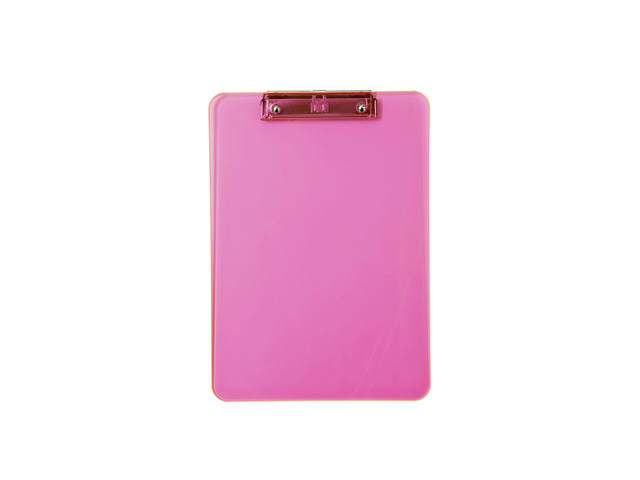 KLEMBORD MAUL A4 STAAND KUNSTSTOF NEON ROZE