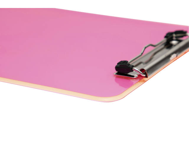 KLEMBORD MAUL A4 STAAND KUNSTSTOF NEON ROZE