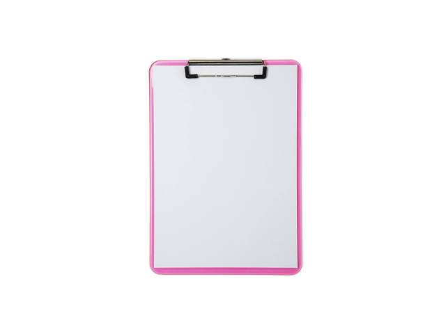 KLEMBORD MAUL A4 STAAND KUNSTSTOF NEON ROZE