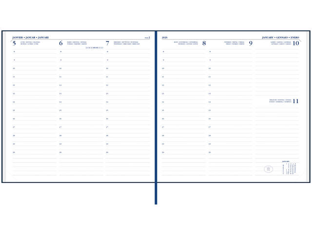 Agenda 2027 Ryam Carre 7dagen/2pagina s zwart