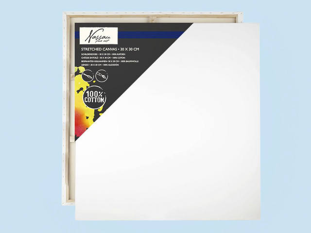 Canvas Nassau fine art 30x30cm 100 procent katoen