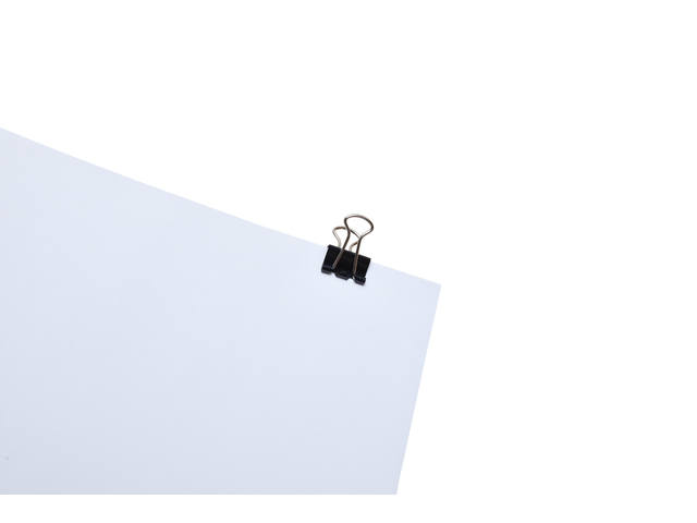 Papierklem MAUL 215 foldback 13mm zwart 12st