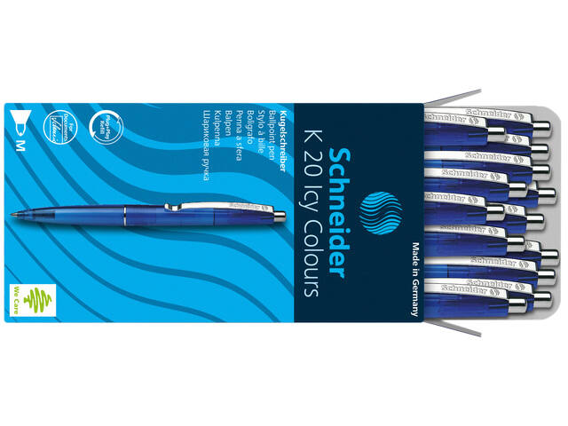 Balpen Schneider K20 Icy Colours M blauw