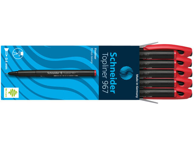 Fineliner Schneider 967 0.4mm rood