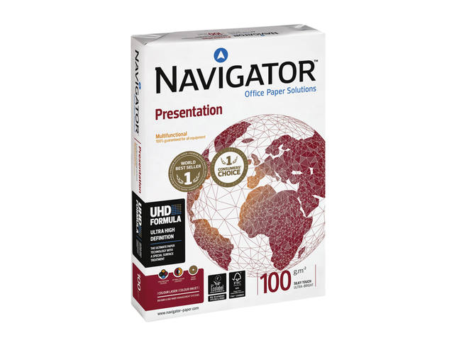 Kopieerpapier Navigator Presentation A4 100gr wit