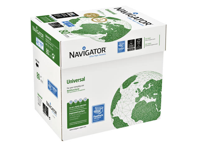 Kopieerpapier Navigator Uni Nonstop A4 80gr wit