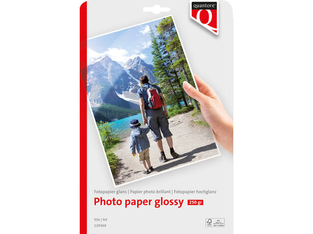 Fotopapier Quantore A4 glans 50vel 250gr