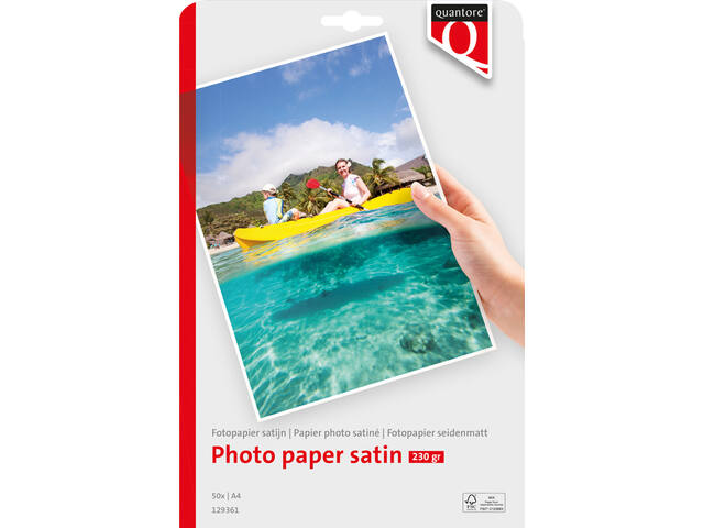 Fotopapier Quantore A4 satijn 50vel 230gr