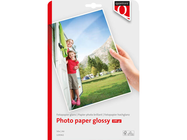 Fotopapier Quantore A4 glans 50vel 195gr