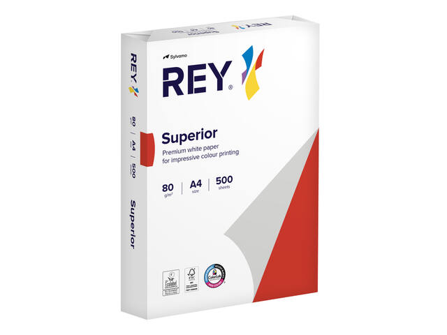 Kopieerpapier Rey Superior A4 80gr wit