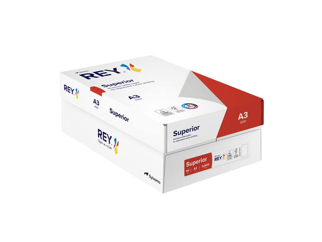 Kopieerpapier Rey Superior A3 80gr wit