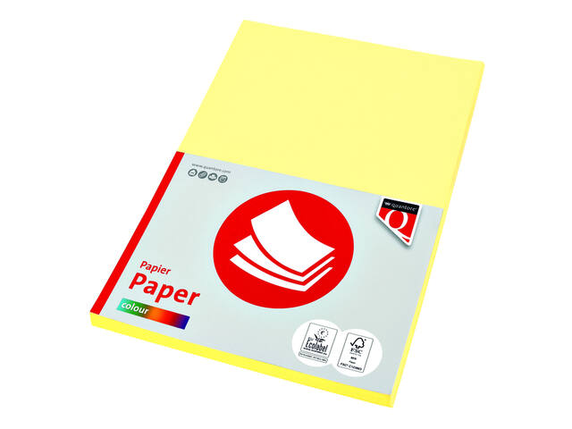 Kopieerpapier Quantore Col-50 A4 160gr kanariegeel