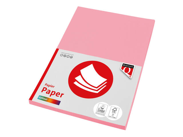 Kopieerpapier Quantore Col-50 A4 160gr roze