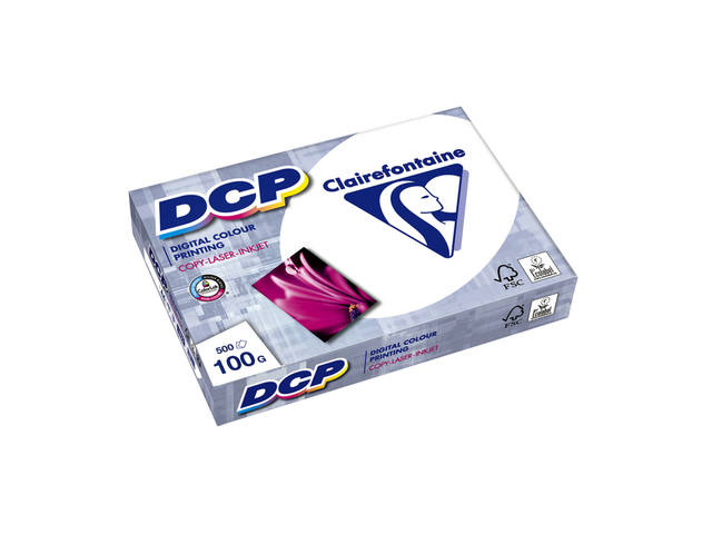 Laserpapier Clairefontaine DCP A4 100gr wit