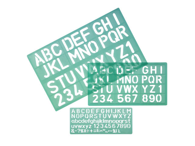 Lettersjabloon Linex set a 3st