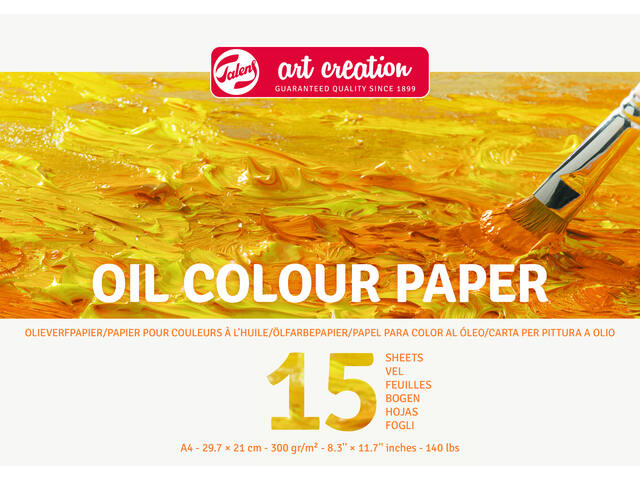 Olieverfpapier Talens Art Creation A4 geel