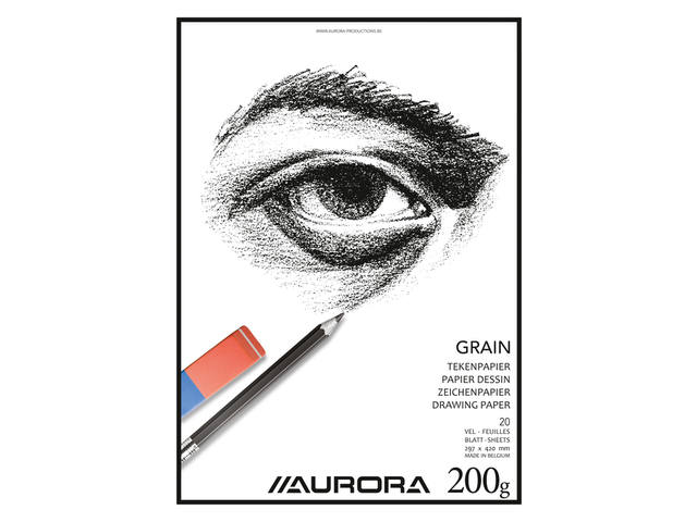 Tekenblok Aurora A3 20 vel 200gr Grain