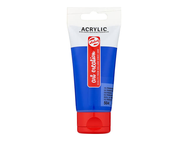 Acrylverf TAC 504 ultramarijn tube 75ml