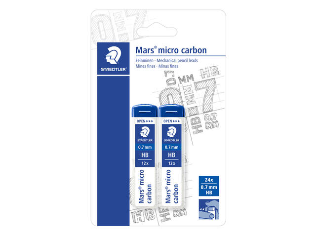 Potloodstift Staedtler mars carbon micro 0.7mm hb