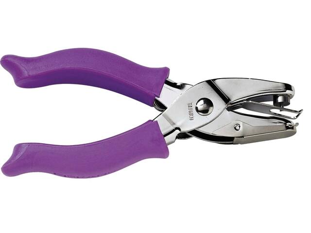 Handpuncher Fiskars M circle met SoftGrip paars