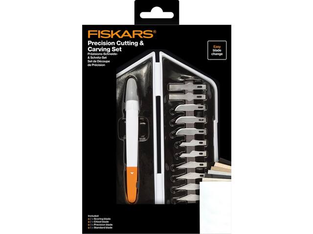 Precisiemes Fiskars Medium Duty 12 mesbladen wit
