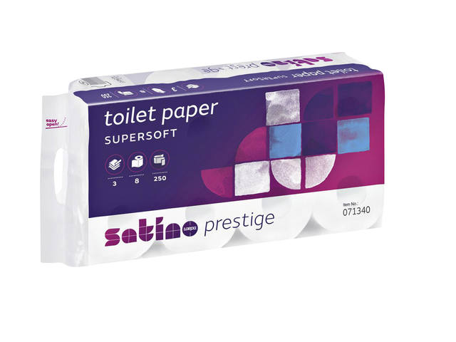 Toiletpapier Satino MT1 HiLine 250 vel wit 071340