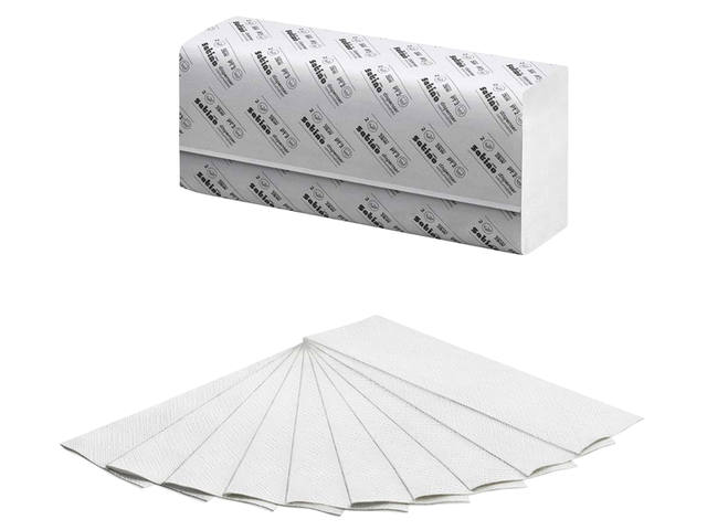 Handdoek Satino PT2 HiLine 206x320mm wit 276600
