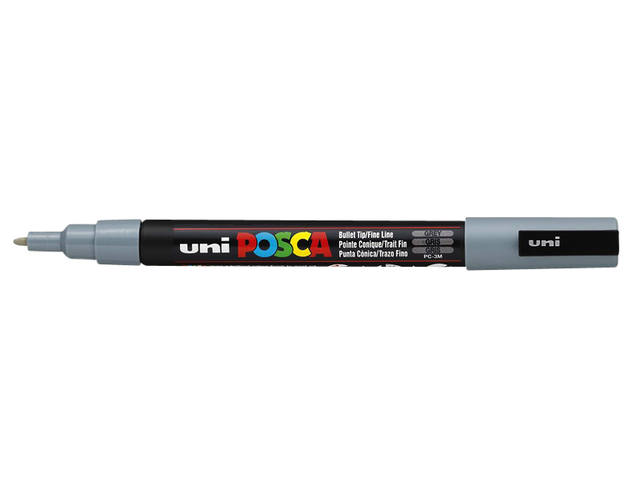 Paintmarker Uni POSCA PC3M F grijs