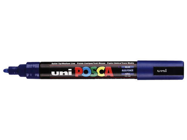 Paintmarker Uni POSCA PC5M M donkerblauw