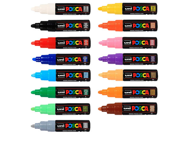 Paintmarker Uni POSCA PC7M B lichtblauw