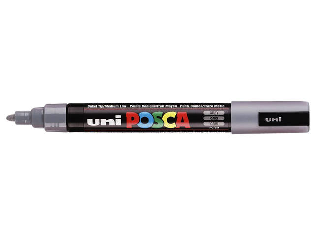 Paintmarker Uni POSCA PC5M M grijs