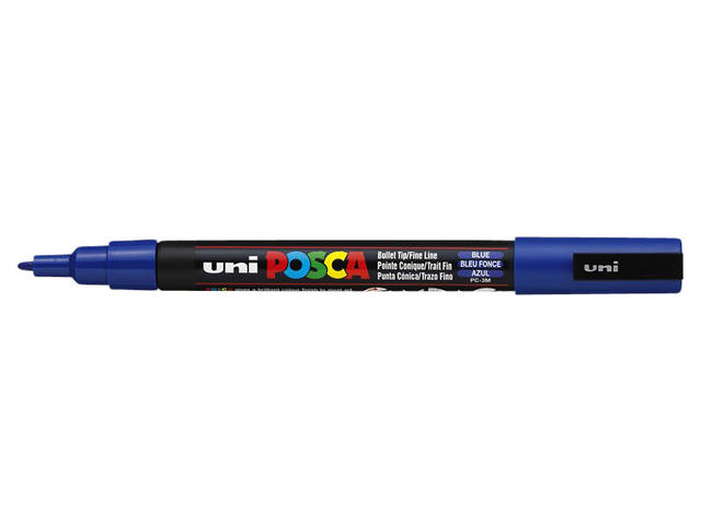 Paintmarker Uni POSCA PC3M F donkerblauw