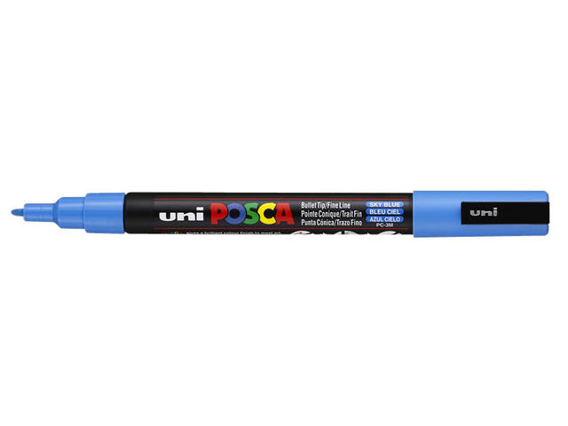 Paintmarker Uni POSCA PC3M F hemelsblauw