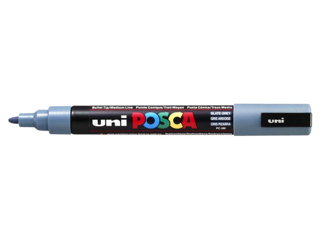 Paintmarker Uni POSCA PC5M M leisteengrijs
