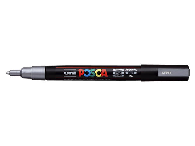 Paintmarker Uni POSCA PC3M F zilver
