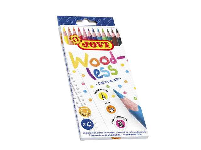Kleurpotlood Jovi houtvrij etui assorti