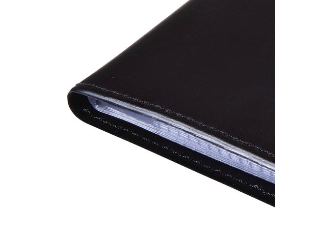 Visitekaartmap Sigel 192krt 90x58mm zwart