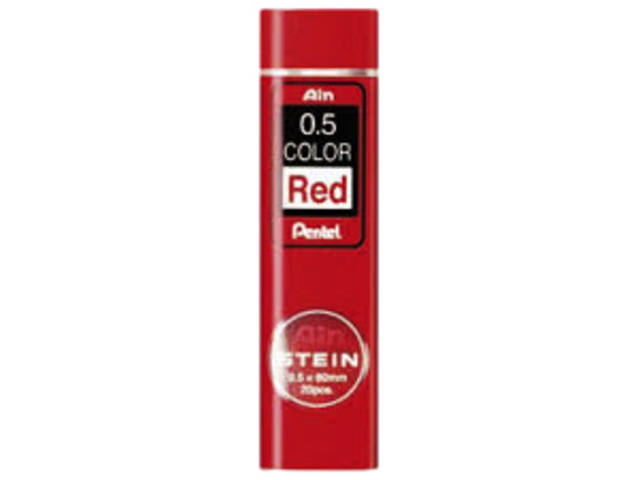Potloodstift Pentel HB 0.5mm 20st rood