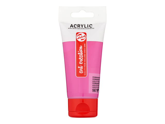 Acrylverf TAC 567 permanentroodviolet tube 75ml