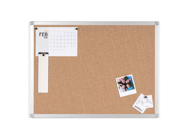 Prikbord Quantore 90x60cm kurk