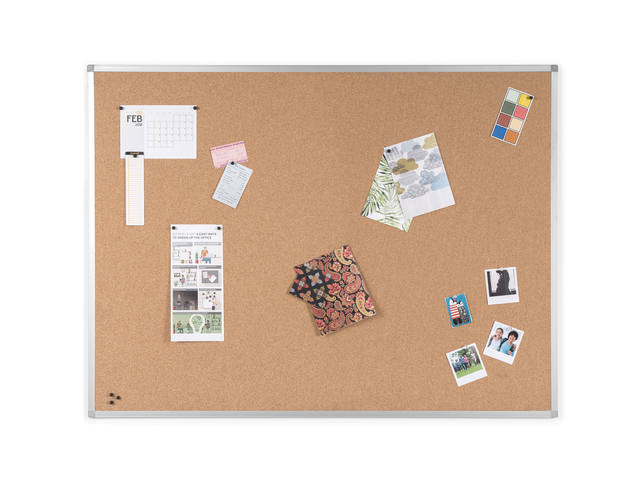 Prikbord Quantore 120x90cm kurk