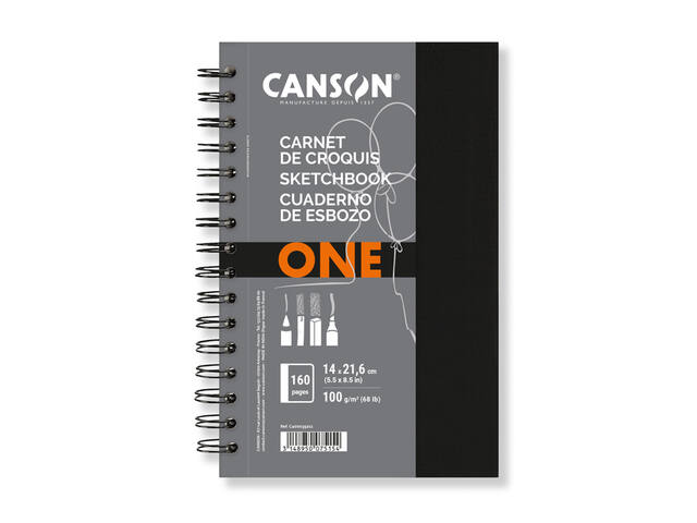 Schetsboek Canson Art Book One 100gr 140x216mm wit