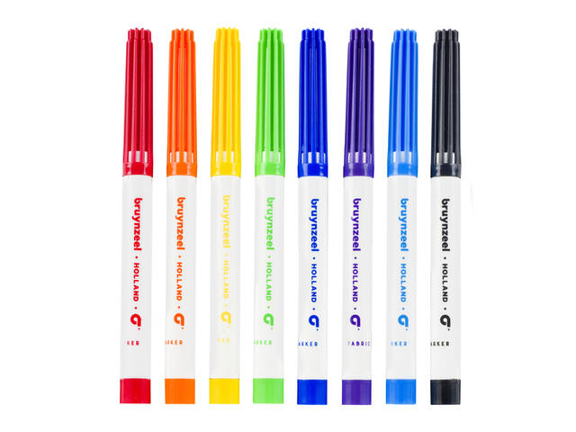 Textielstift Bruynzeel Teens 8st assorti