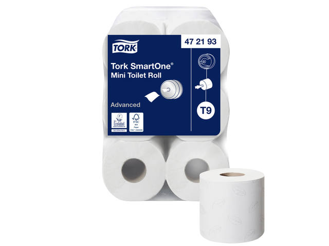 Toiletpapier Tork T9 Advanced 2laags 112m wit