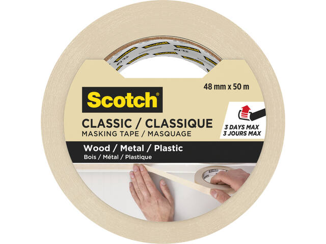 Afplaktape Scotch Classic 48mmx50m beige