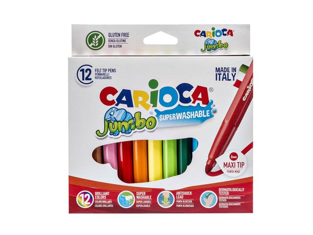 Viltstift Carioca Jumbo maxi assorti 12st