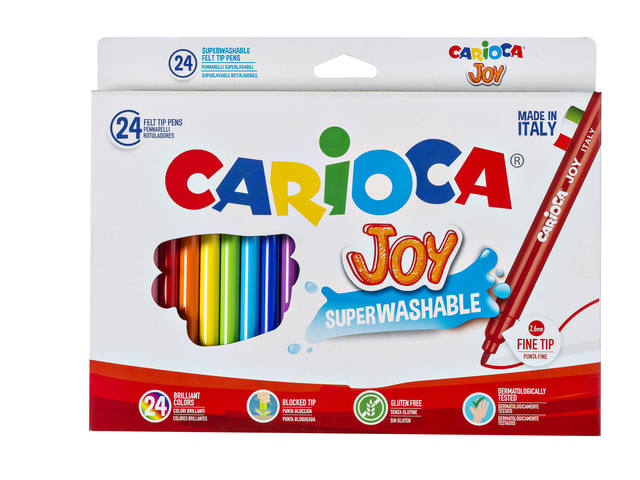 Viltstift Carioca Joy assorti 24st