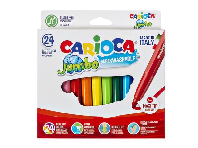 Viltstifte Carioca Jumbo maxi assorti set 24st