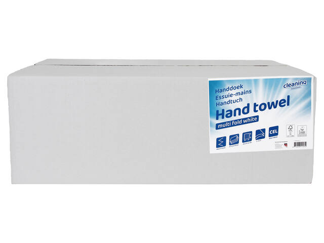 Handdoek Cleaninq H2 203x320mm 25x120 vel wit
